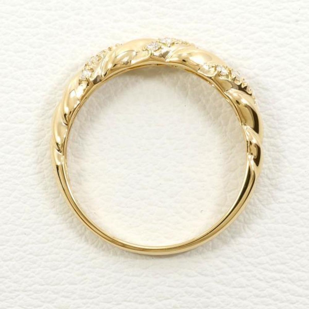 Other K18 Yellow Gold Diamond Ring 12 Metal Ring in Excellent Condition - Picture 2 of 7